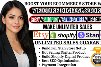 setup stan store, stan store design stan store marketing gumroad payhip website