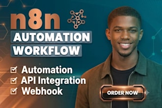 build n8n automation workflow, ai agent and CRM automation