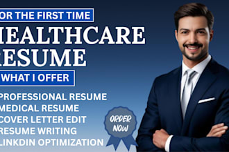 write or edit professional medical, healthcare, and nursing ats resumes