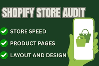 review and audit your shopify store to increase conversion