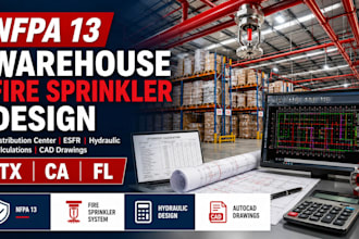 tx ca fl nfpa13 warehouse distribution center fire sprinkler design