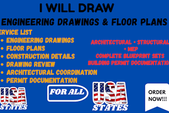 create and review stamped engineering drawings  floor plan for city permit