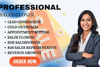 be your sales closer sales person, cold outreach and b2b sales
