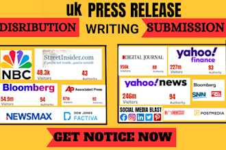 uk press release distribution, US press release, online press release UK PR
