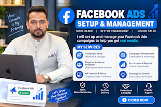 facebook ads campaign setup , management and optimization
