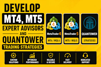 develop mt4, mt5 expert advisors and quantower trading strategies