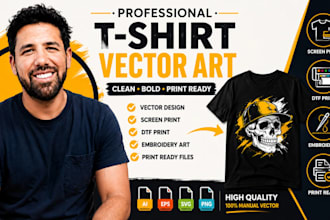 t shirt vector, screen print, dtf, embroidery vector art, print ready design