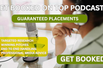be your podcast booking agent to secure guest speaker spots