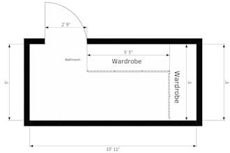 draw 2d floor plane with exact dimensions