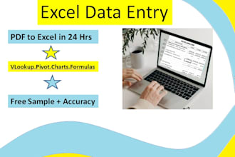 do fast PDF to excel error free data entry