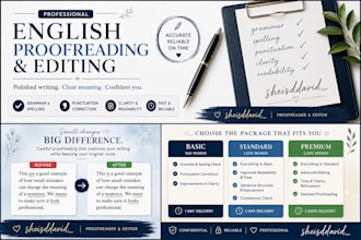 proofread and edit your english document