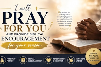 pray for you and provide biblical encouragement