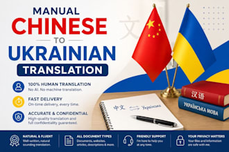 translate chinese to ukrainian manually