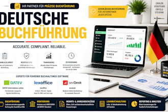 do german bookkeeping buchhaltung in datev lexware and all software for gmbh ug