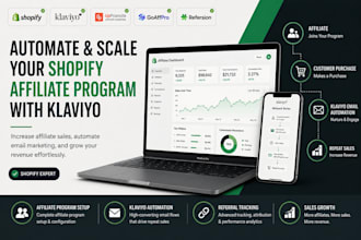 setup klaviyo automated email flows for your shopify affiliate program