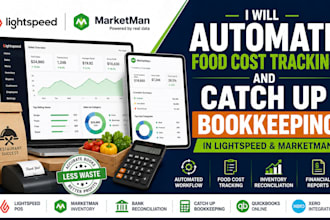 automate food cost tracking and catch up bookkeeping in lightspeed and marketman