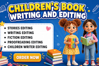 proofread and edit your children story book and book formatting book editor