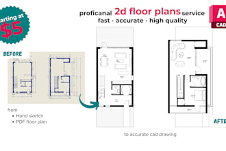 draw 2d floor plan in autocad