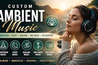 create custom ambient music for meditation, sleep, healing, wellness, relaxation
