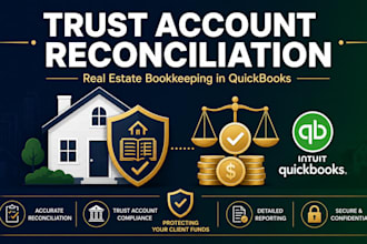 do quickbooks bookkeeping real estate agencies with trust account reconciliation
