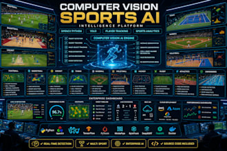 develop computer vision, opencv python, yolo sports analytics, player tracking