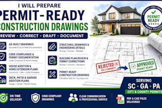 design california adu permit plans architectural structural and mep drawings