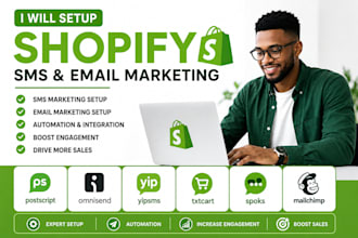 setup shopify postscript sms marketing omnisend yipsms txtcart spoks mailchimp