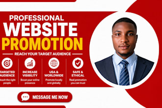 professionally promote your website to your target audience