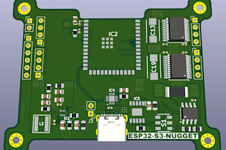 design esp32 development board kicad pcb ready for jlcpcb pcbway and production