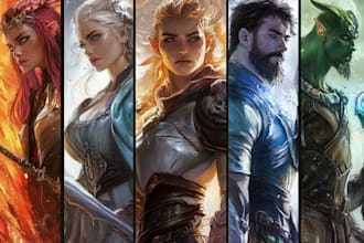create concept art and illustration