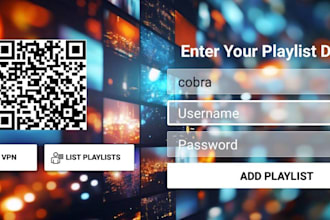 rebrand your iptv app, ibo player, xciptv, smarter pro with admin panel