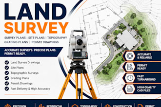 land survey draw survey plans site plan topography land surveyor grading permit