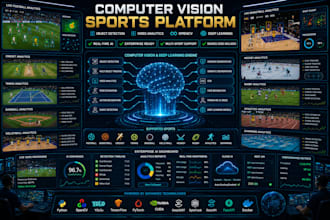 develop computer vision, opencv yolo object detection video analytics, sports ai