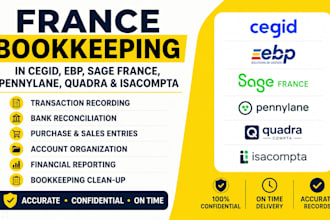 do france bookkeeping in cegid, ebp, sage, pennylane, quadra and isacompta