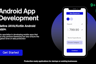 develop a native android app in java or kotlin