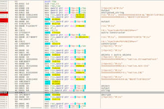 do reverse engineering and analysis on malware or software
