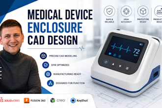 medical device enclosure, medical equipment cad model, healthcare prototype