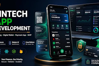 build neobank, fintech app, banking app, digital wallet with online payments mvp