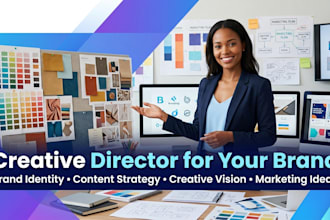 be your creative director for your brand content and marketing