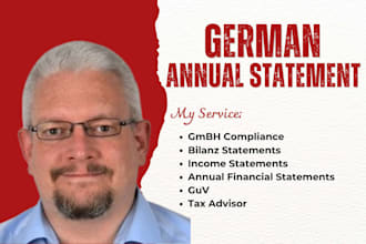 prepare german ug and gmbh financial statement, bilanz, guv and eÜr