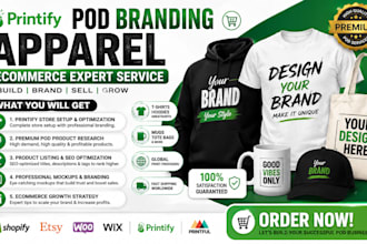 do printify pod branding apparel ecommerce expert service
