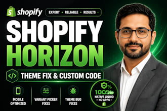 fix shopify horizon theme mobile glitches and variant bugs