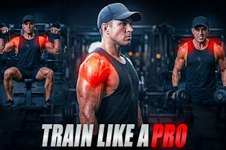 create viral gym fitness youtube thumbnails with outlier research