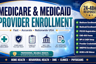 complete medicare medicaid provider enrollment pecos, npi, caqh, cms 855, policy
