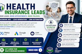 generate health insurance leads insurance facebook ads medicare crm automation