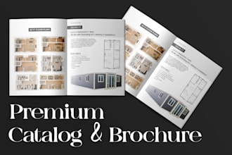 design a luxury catalog, brochure, booklet or brand document
