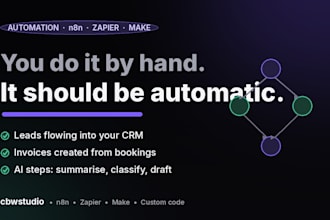 build an n8n or zapier automation to connect your business apps