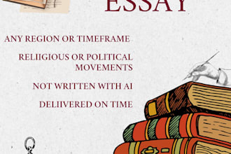 write a history essay for you