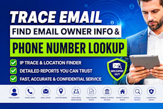 trace email find email owner info phone number lookup IP trace and people search