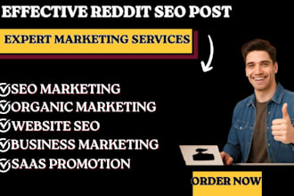 viral reddit seo post and comment to market, promote startup brand, business web